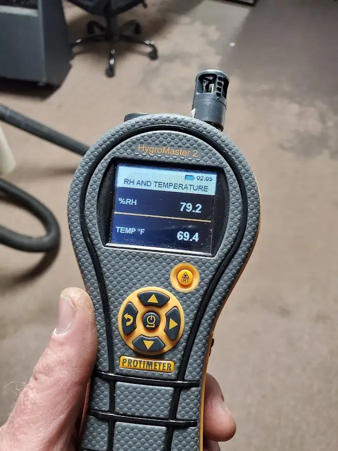 Moisture meter humidity assessment for Mold Remediation & Removal in Erie
