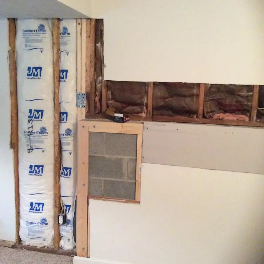Wall insulation replacement during Structural Drying in Erie